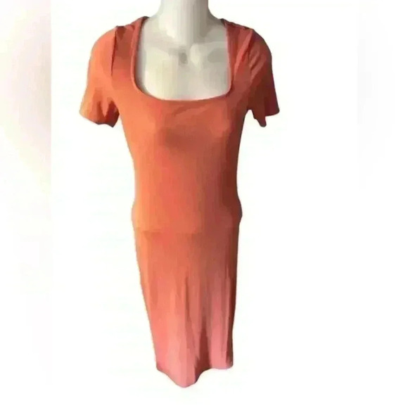 Primark Dresses & Skirts - Primark Coral Rubbed Short‎ Sleeve Andre Dress, US 6